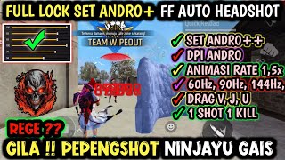 ‼️PENGATURAN FF AUTO HEADSHOT ONE SHOT ☠️🎯 SET ANDRO  SENSITIVITAS FF AUTO HEADSHOT 2024🔐 [upl. by Grose845]