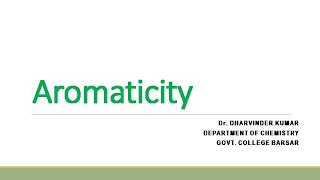 I L 6 I Aromaticity I Benzenoids I Hückel’s Rule [upl. by Eirot]