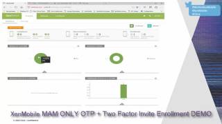 Citrix XenMobile MAM Only OTP and High Secure Device Enrollement [upl. by Gradeigh]