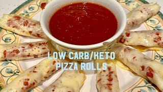 Low CarbKeto Pizza Rolls [upl. by Odlabso]