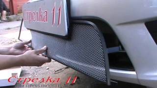 Защита радиатора для LADA GRANTA LIFTBACK 2014 гв Черный  strelka11ru [upl. by Inaniel]