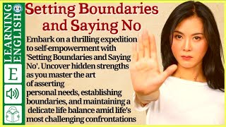 learn English through story level 3 🍁Setting Boundaries and Saying No  WooEnglish [upl. by Itaws]