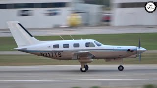 Piper Malibu Mirage N217TS at Sabadell Airport [upl. by Weed]