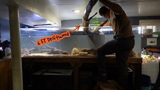 I Tried Aquascaping This Huge Fish Tank [upl. by Eddi]