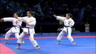 Karate Female Team Kata Bronze Medal  Serbia vs Italy  WKF World Championships Belgrade 2010 22 [upl. by Adonis]