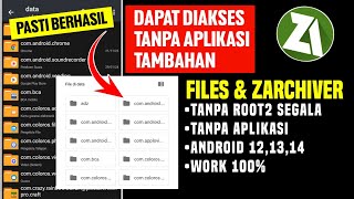 Cara Membuka Akses Ditolak ZarchiverFiles Tanpa Tambahan Aplikasi [upl. by Grimbal]