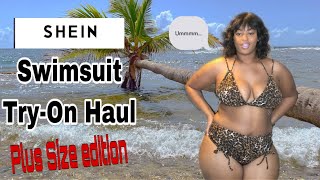 SHEIN Swimsuit Tryon Haul  Plus Size  Swimsuits Sale [upl. by Aleras]