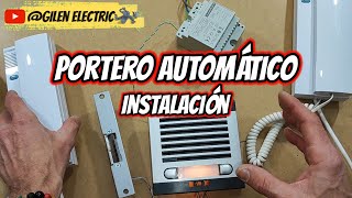 Instalación PORTERO AUTOMÁTICO Cómo se instala un porterillo electrónico Fermax [upl. by Jews]