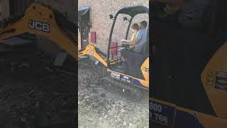 Digging  Jewson Tool Hire  mini Digger  Teaching Young To Drive  passing on skills  Footings [upl. by Annat]