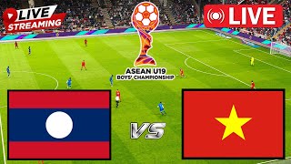 🔴 TRỰC TIẾP  U19 LÀO VS U19 VIỆT NAM  GIẢI VÔ ĐỊCH NAM U19 ASEAN  TRẬN ĐẤU TRỰC TIẾP HÔM NAY [upl. by Osswald]