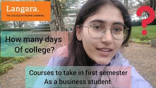 Courses to take in first semester as a business student  Langara College  ArshTainment [upl. by Beulah498]