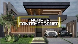 30 FACHADAS DE CASAS CONTEMPORÂNEA  TENDÊNCIA 2022 DE FACHADAS CONTEMPORÂNEAS [upl. by Ivets]