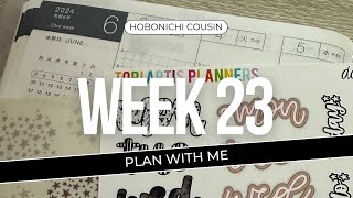 Week 23 Plan with Me  Hobonichi Cousin [upl. by Bultman]