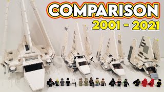 LEGO Star Wars Imperial Shuttle Comparison 2001  2021 [upl. by Settle]