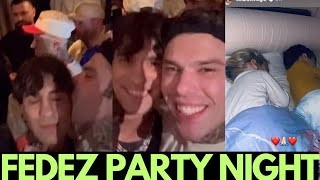 FEDEZ si scatena con gli amici per locali mentre CHIARA FERRAGNI va a letto presto Vittoria e Leone [upl. by Ativel47]