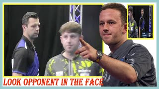 Callan Rydz cant look opponent in the face after losing having missed match darts [upl. by Rodrick]