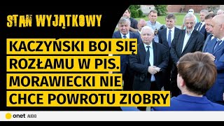 Kaczyński boi się rozłamu w PiS Morawiecki nie chce powrotu Ziobry Koalicja ma już swoje TKM [upl. by Lled564]