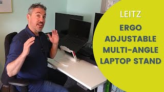 Leitz Ergo Adjustable MultiAngle Laptop Stand Review [upl. by Center361]