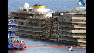 Encuentran restos humanos dentro del crucero Costa Concordia [upl. by Russ]