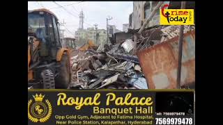 mallepally area mein ghmc ki janib se footpath pe kabza karne walo ke [upl. by Banerjee]