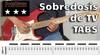 Sobredosis de TV El ultimo concierto  Tabs Tutorial [upl. by Lambertson]