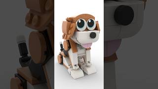 Lego Adorable Dog StopMotion Build [upl. by Platt122]