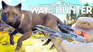 My First Melanistic Male Wolf with The New Bear Archery Crossbow  Way of the Hunter [upl. by Anohs]