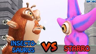 Insectosaurus vs Starro  Cartoon vs Heroic Cartoon S2E2  SPORE [upl. by Suirtemid]