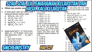 Pembahasan Soal UJI KOMPETENSI Kelarutan dan Hasil Kali Kelarutan [upl. by Okimuy]