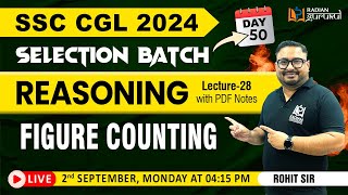 FIGURE COUNTING  SSC CGL SELECTION BATCH  REASONING BY ROHIT SIR radiangurukul ssc cgl2024 [upl. by Phares]