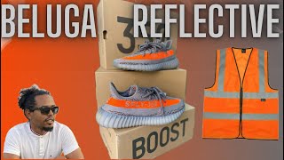 adidas Yeezy 350 beluga reflective  the iconic colorway is back  review on feet [upl. by Atekan984]