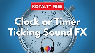 Clock Ticking Quick Fast Sound Effect ♪ [upl. by Asyle]