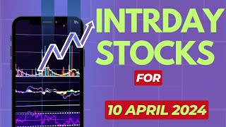 Daily Intraday Stocks Analysis amp Logic  Intraday Stocks for Tomorrow  10 April 2024 [upl. by Franky10]