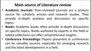 Review of literature Review of literature [upl. by Inait15]