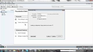Setup Thunderbird for Secure IMAP  SMTP [upl. by Tioneb]