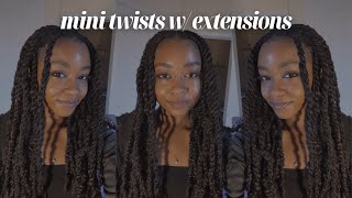 TWISTS w EXTENSIONS tutorial  Kenzi M [upl. by Aviv114]