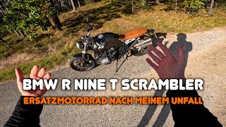 BMW R NineT Scrambler  Ersatzmotorrad nach dem Unfall [upl. by Ariamo242]