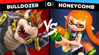 Bulldozer Bowser vs Honeycomb Inkling  Super Smash Bros Ultimate Amiibo Fights [upl. by Ingra]