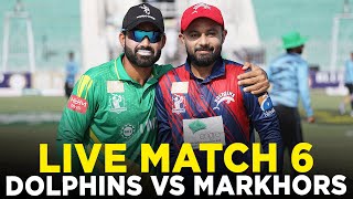 Live  Engro Dolphins vs UMT Markhors  Match 6  Bahria Town Champions Cup 2024  M9A1K [upl. by Arraik235]