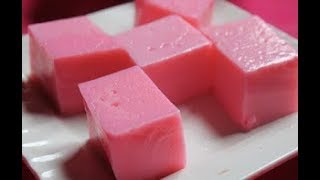 Rose Pudding  Rose Agar Agar Pudding Recipe [upl. by Strage]