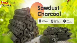 How Sawdust Briquette Charcoal is made  by Vinachaki [upl. by Annoyi]