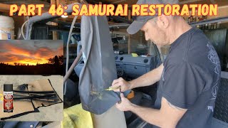 Part 46 Wrapping the B Pillars Rust Reforming soft top clamps [upl. by Jelsma]