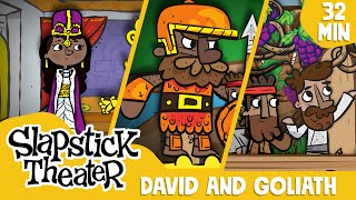 David and Goliath  More Slapstick Theater Bible Stories [upl. by Mchugh388]