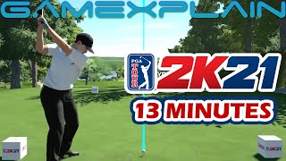 13 Minutes of PGA TOUR 2K21 Gameplay Nintendo Switch [upl. by Aztinay]