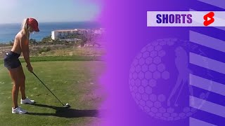 Amazing Golf Swing you need to see  Golf Girl awesome swing  Golf shorts  SAM STOCKTON [upl. by Constancia]