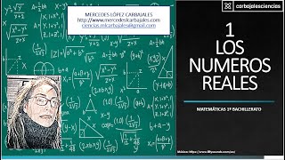 MAT 1º BACHTO CIENCIAS 1 REALES TEORIA [upl. by Amsirhc987]