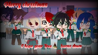 Merry ChristmasI hope your tree Burns Down Meme TodoDekuBaku AU My AU  Original [upl. by Rovelli]