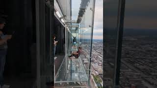 observation deck Willis Tower Sears Tower Chicago 62724 [upl. by Haek]