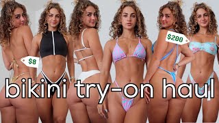 BIKINI TRYON HAUL  CHEAP VS EXPENSIVE  SHEIN  SKIMS  FRANKIES BIKINIS  part 1 [upl. by Walrath]