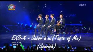 DLMP3 EXOK  Sabor a mi Taste of Me Spanish [upl. by Nyladnek23]